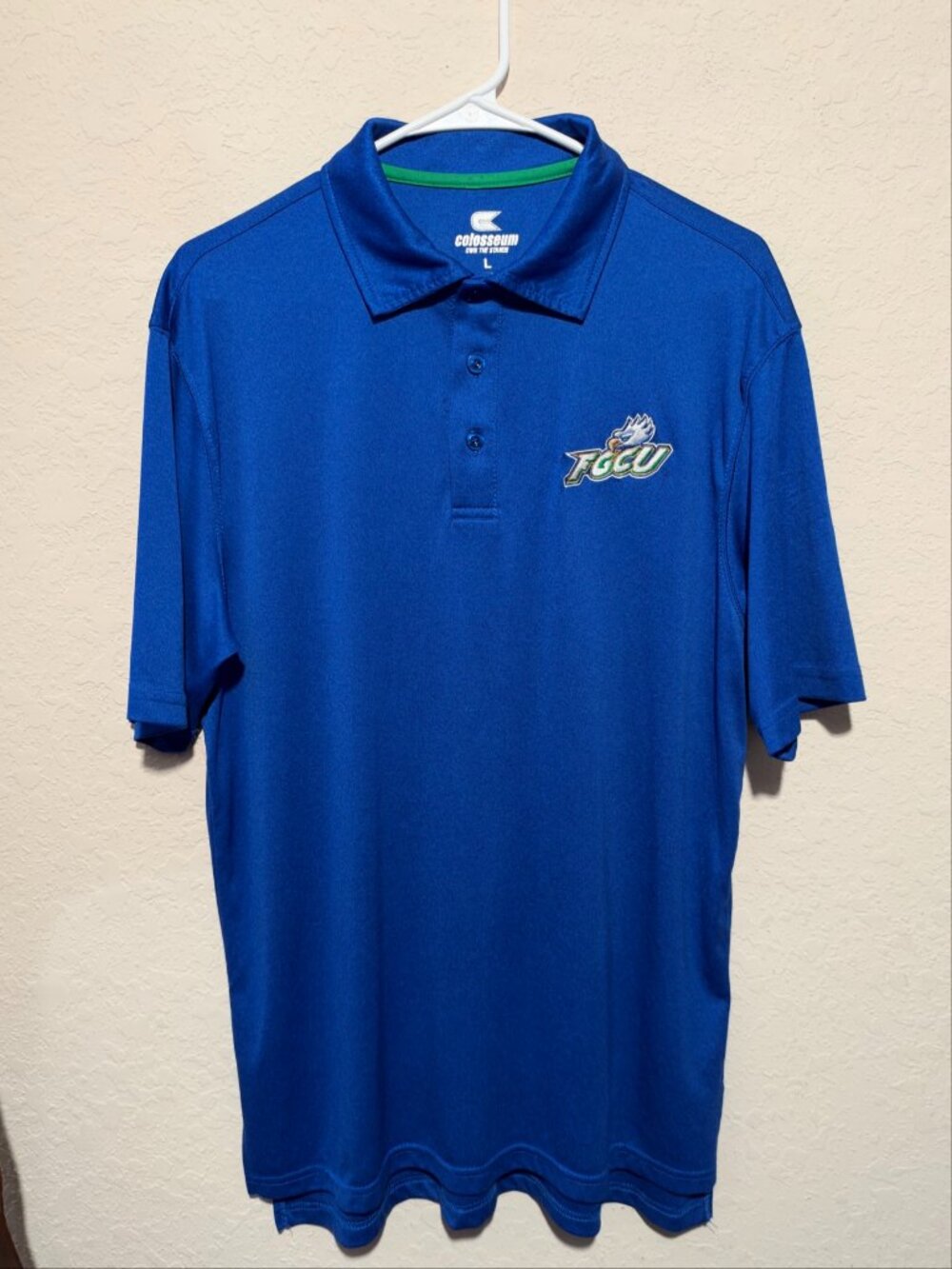 Colosseum FGCU Eagles Embroidered Polo Shirt Royal Blue Men's L